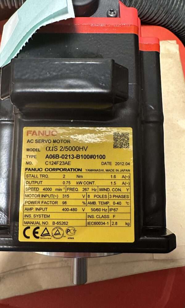 Fanuc SV_Motor_ALPHA _5000_ A06B-0213-B100#0100(IntNr230969) - ਚਿੱਤਰ 4