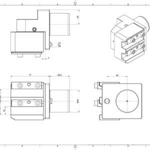 Werkzeughalter STAR 431-03-00 2-Stationen 16x16mm; für Rückseite (IntNr231162)