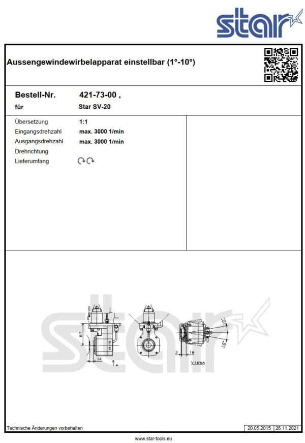 gebr. Werkzeughalter STAR 421-73-00_SV20 (IntNr231135) - Afbeelding 2