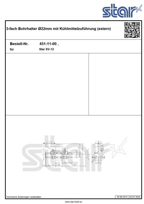 gebr. Werkzeughalter STAR 451-11-00_Star SV12 (IntNr231150) - Afbeelding 2